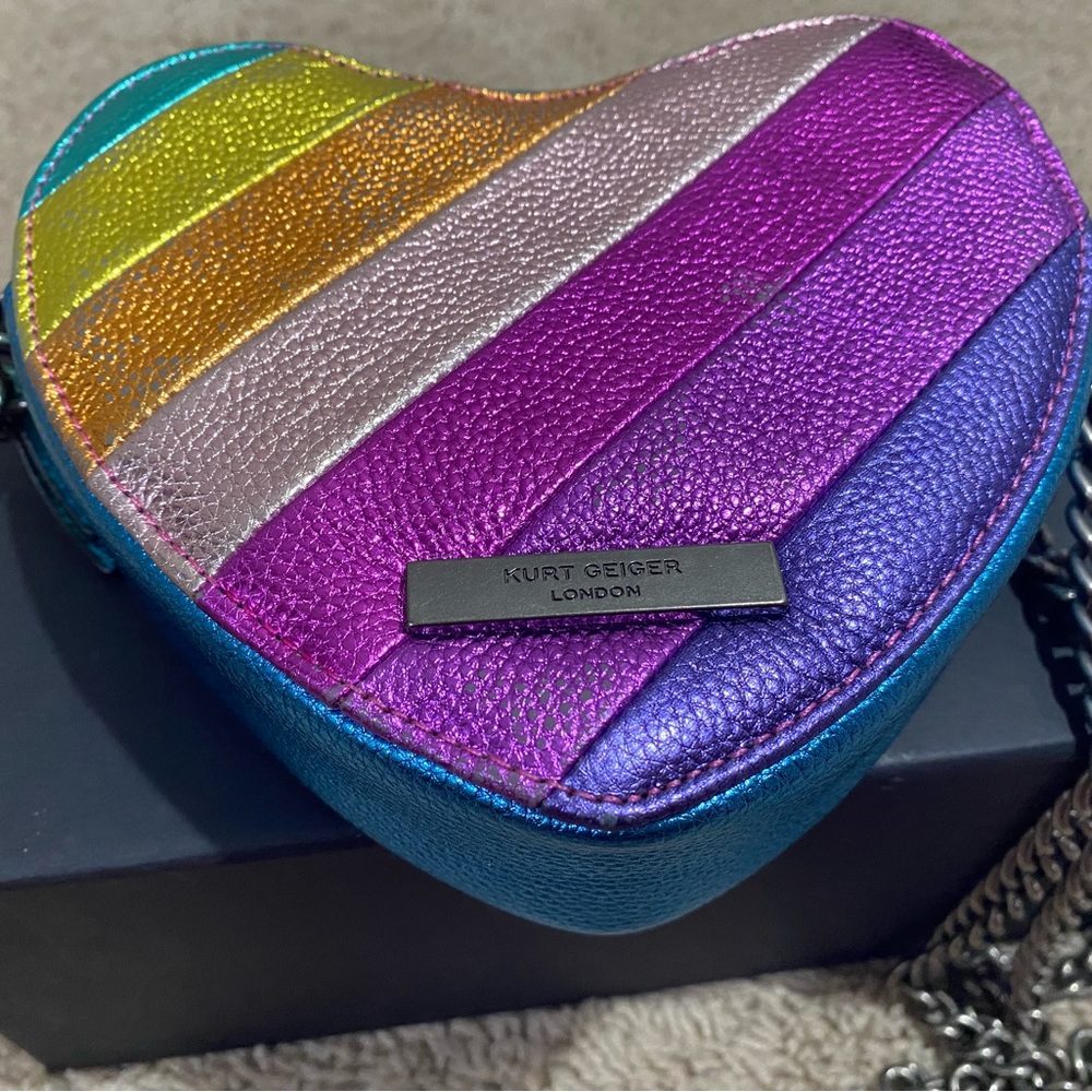 Kurt Geiger Multicolor Heart Mini Bag - Picture 3 of 4